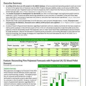 Reconciling Pine Pulpwood Forecasts with Projected UK/EU Wood Pellet Demand